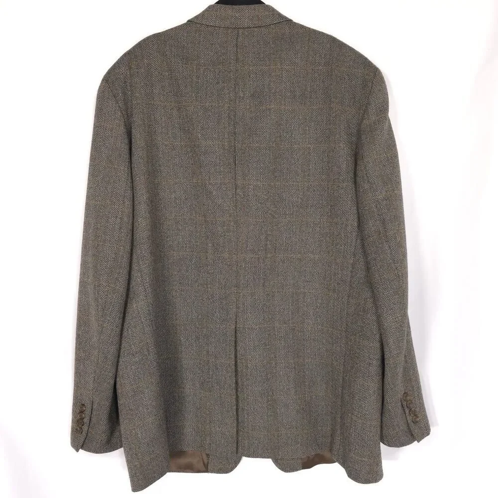 CHAPS RALPH LAUREN Sport Coat 46T‎ 100% PURE NEW WOOL Vintage CANADA MADE Blazer